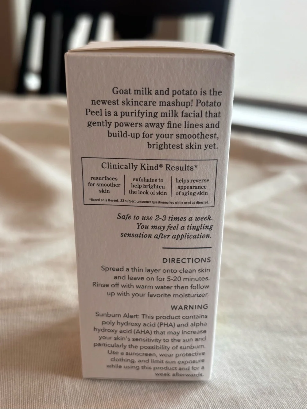 Beekman 1802 Potato Peel Rapid Resurfacing Milk Facial 1.69 oz NIB